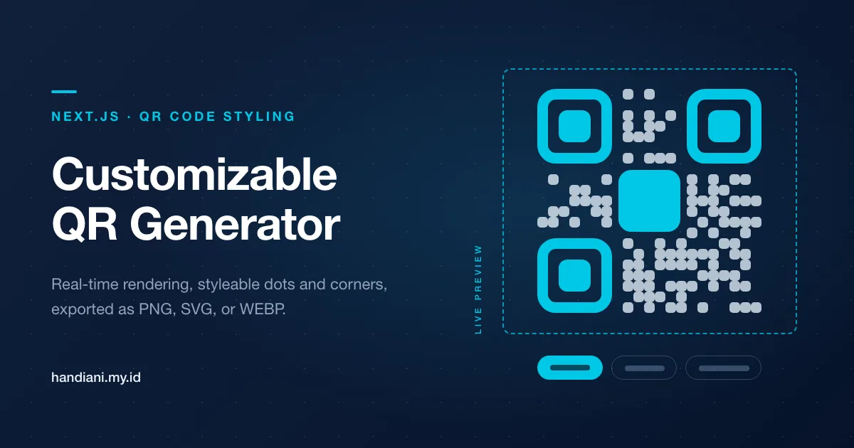 How I Built a Customizable QR Code Generator Using Next.js