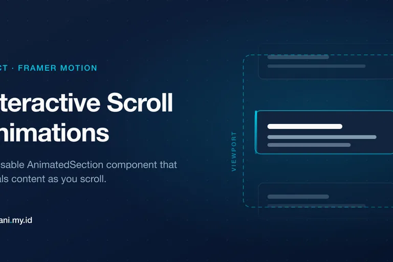 Building Interactive Scroll Animations with React and Framer Motion