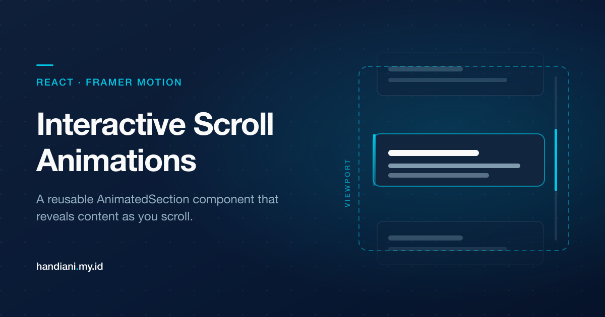 Building Interactive Scroll Animations with React and Framer Motion
